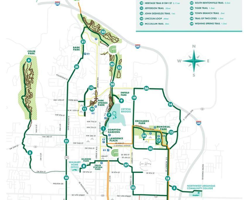 Lux Haus Bentonville, Momentary Views & Bike Trail *